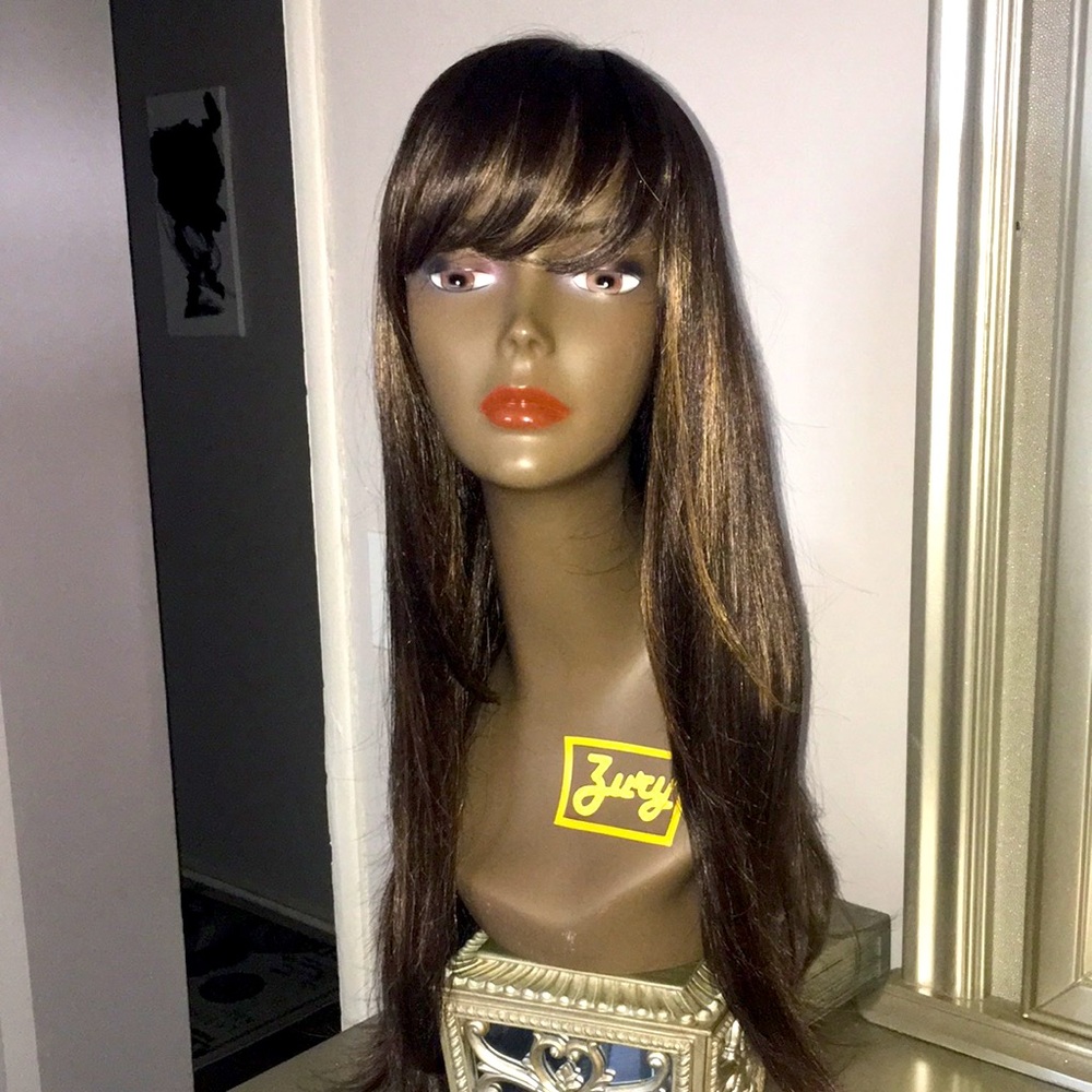 Beautiful long wig with bangs!